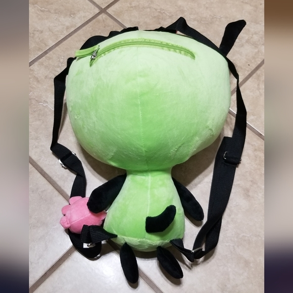 Nickelodeon Invader Zim Gir With Piggy 15 Inch Plush Backpack - Picture 2 of 2